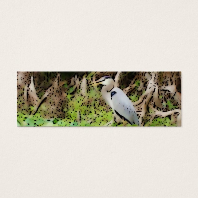 Great Blue Heron Mini Visitekaartjes (Voorkant)