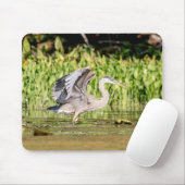 Great Blue Heron Muismat (Met muis)