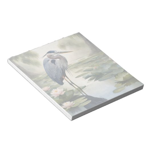 Great Blue Heron Notitieblok (Schuin)