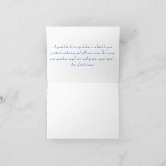 Great Blue Heron Notitiekaartje (Binnen)