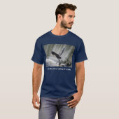 Great Blue Heron op herfst T-shirt (Voorkant volledig)