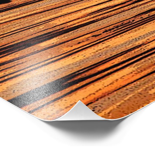 Great Blue Heron op zonsondergang Foto Afdruk (Hoek)