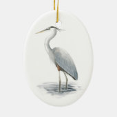 Great Blue Heron Ornament (Achterkant)