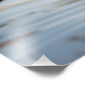 Great Blue Heron Over Lake Wildlife Print Foto Afdruk (Hoek)