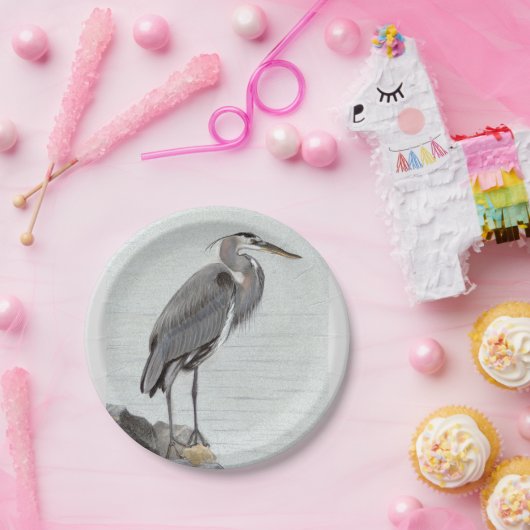 Great Blue Heron Papieren Bordje (Feest)