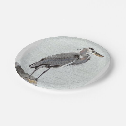 Great Blue Heron Papieren Bordje (Gekanteld)