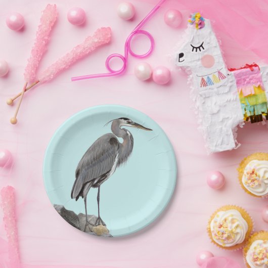 Great Blue Heron Papieren Bordje (Feest)