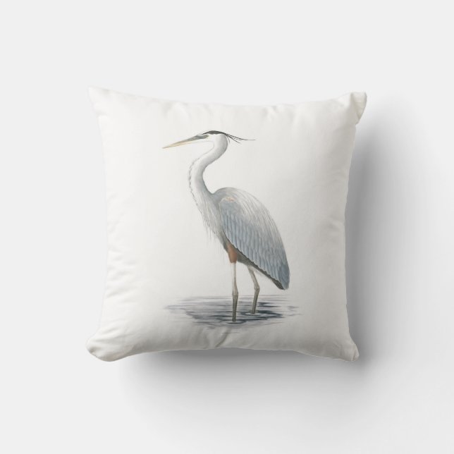 Great Blue Heron Pillow Kussen (Voorkant)