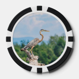 Great Blue Heron Pokerchips