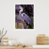 Great Blue Heron Poster (Keuken)