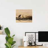 Great Blue Heron Poster (Thuiskantoor)