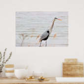 Great Blue Heron Poster (Keuken)