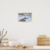Great Blue Heron Poster (Keuken)
