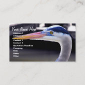 Great Blue Heron-profiel Visitekaartje (Voorkant)