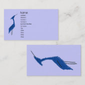 GREAT BLUE HERON-profielkaart Visitekaartje (Voorkant / Achterkant)