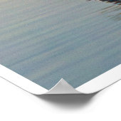 Great Blue Heron Reflection Wildlife Bird Photo Poster (Hoek)