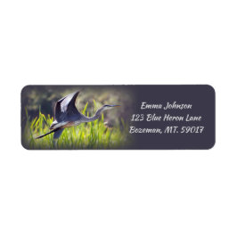 Great Blue Heron Return-adres Etiket
