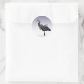 Great Blue Heron Ronde Sticker (Tas)
