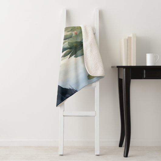 Great Blue Heron Sherpa Deken (In situ)