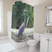 Great Blue Heron Shower Curtain Douchegordijn (In situ)