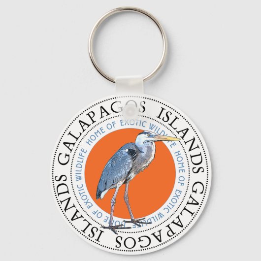 Great Blue Heron Sleutelhanger (Voorkant)