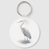 Great Blue Heron Sleutelhanger (Voorkant)
