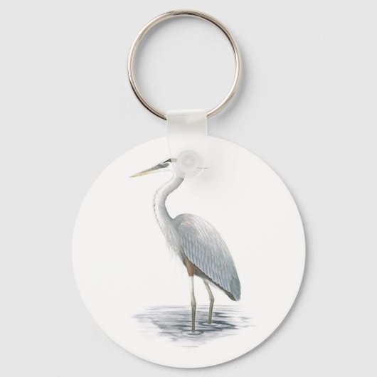 Great Blue Heron Sleutelhanger (Voorkant)