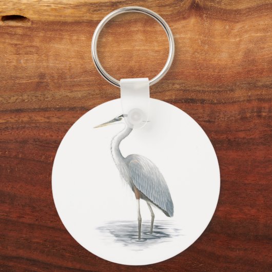 Great Blue Heron Sleutelhanger (Voorkant)