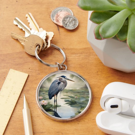 Great Blue Heron Sleutelhanger (Bureau)