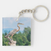 Great Blue Heron Sleutelhanger (Achterkant)