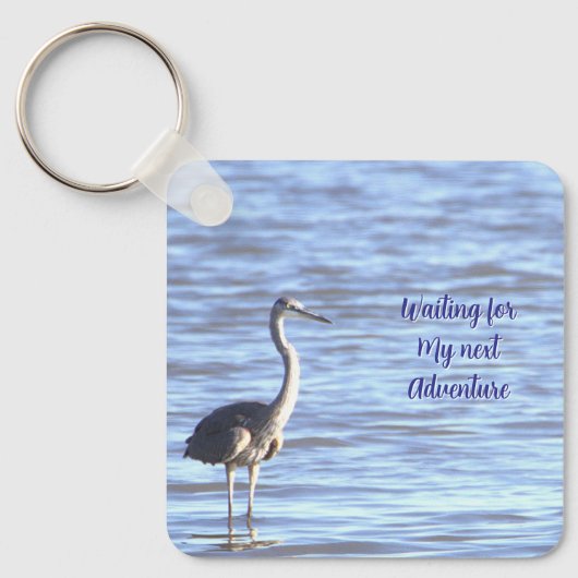 Great Blue Heron Sleutelhanger (Voorkant)