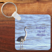 Great Blue Heron Sleutelhanger (Voorkant)