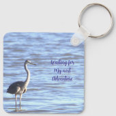 Great Blue Heron Sleutelhanger (Achterkant)