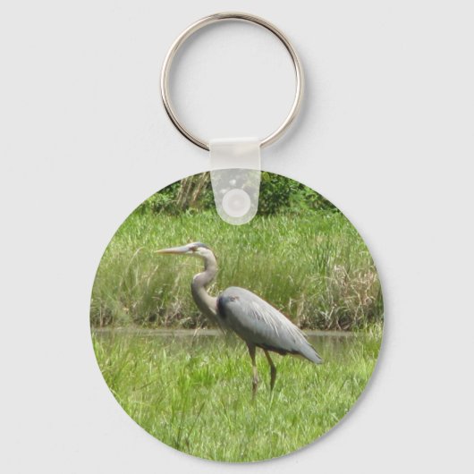 Great Blue Heron Sleutelhanger (Voorkant)