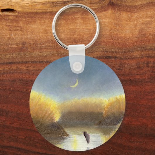 Great Blue Heron Sleutelhanger (Achterkant)