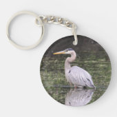 Great Blue Heron Sleutelhanger (Voorkant)
