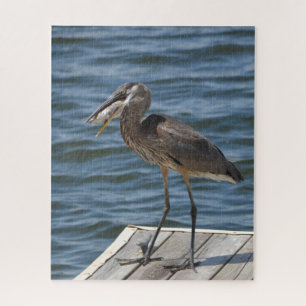 Great Blue Heron sluit Bird Lover's Legpuzzel