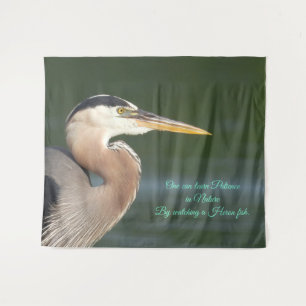 Great Blue Heron Sluiten Wandkleed