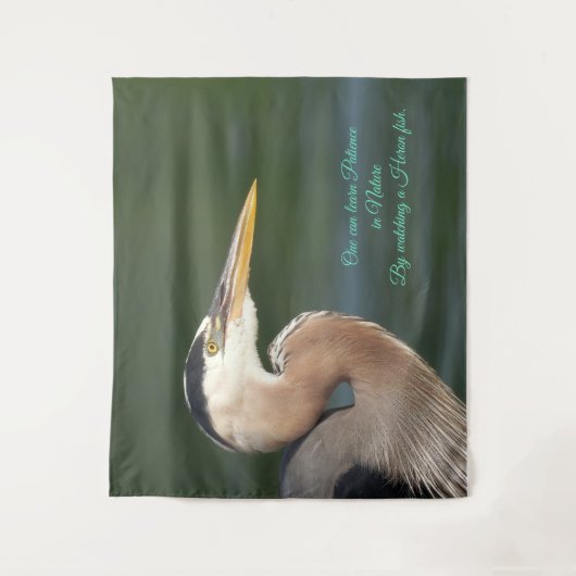 Great Blue Heron Sluiten Wandkleed (Voorkant)