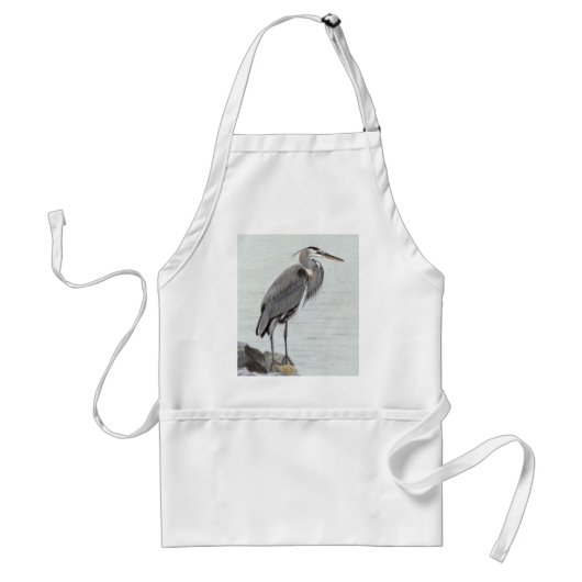 Great Blue Heron Standaard Schort (Voorkant)