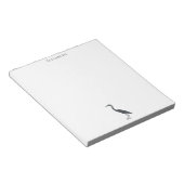 Great Blue Heron standing silhouette Notitieblok (Schuin)