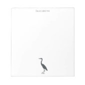 Great Blue Heron standing silhouette Notitieblok (Voorkant)