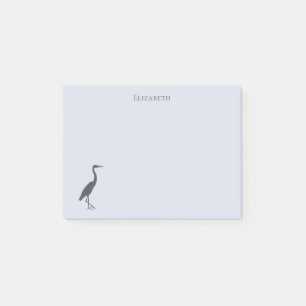 Great Blue Heron standing silhouette Post-it® Notes
