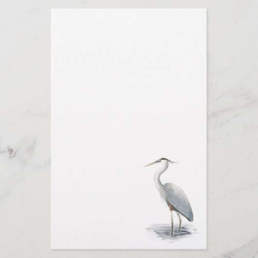 Great Blue Heron Stationery Briefpapier (Voorkant)