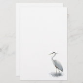 Great Blue Heron Stationery Briefpapier (Voorkant / Achterkant)