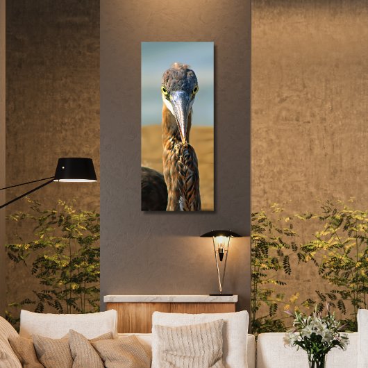 Great Blue Heron - Strandvogel - Paradijs - Foto Canvas Afdruk