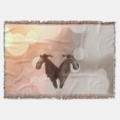 Great Blue Heron Sunrise Reflection Blanket Deken (Voorkant)