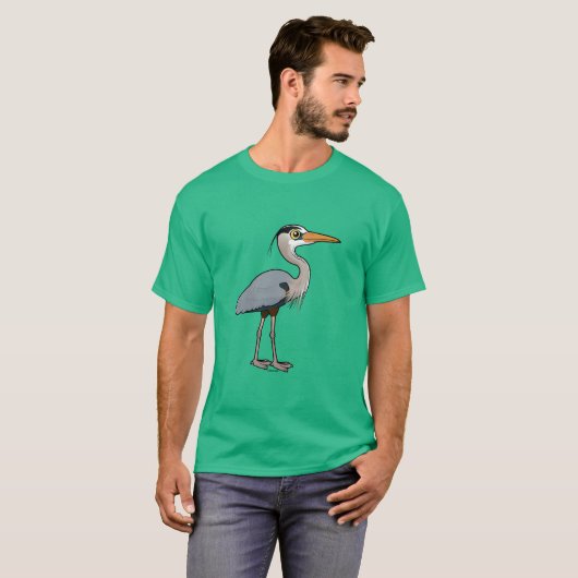 Great Blue Heron T-shirt (Voorkant volledig)