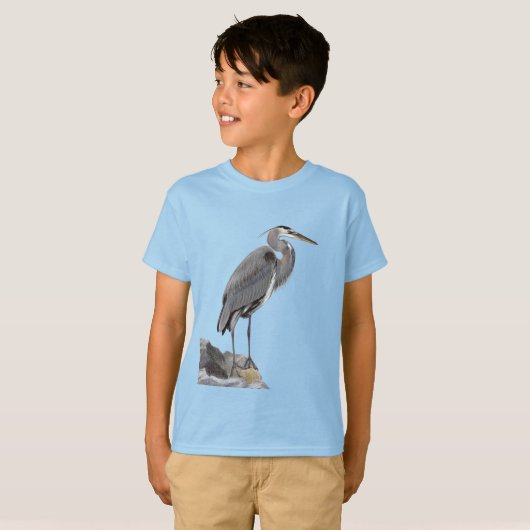 Great Blue Heron T-shirt (Voorkant volledig)
