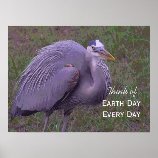 Great Blue Heron Territory Poster (Voorkant)